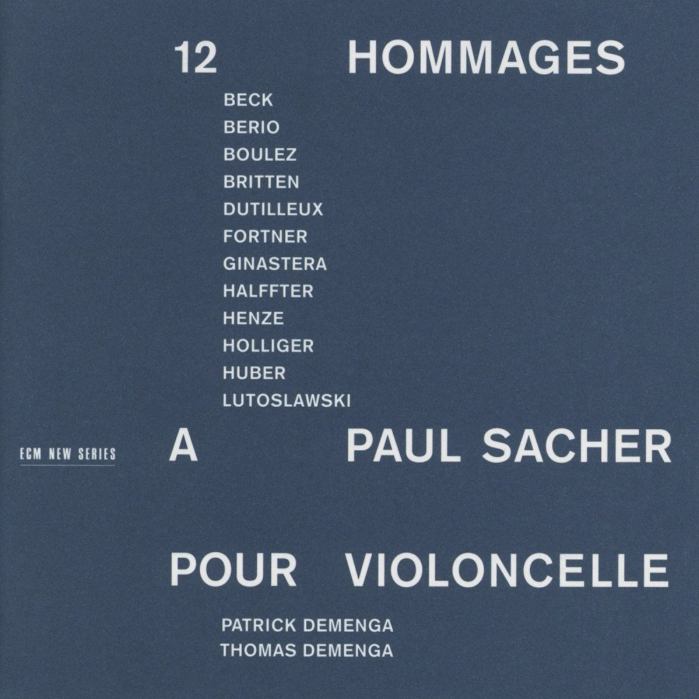 12 Hommages à Paul Sacher pour Violoncelle